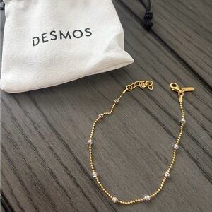 Gold and Silver Beaded Bracelet